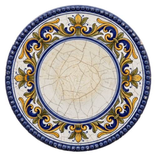 Ornament Teller Wandbild