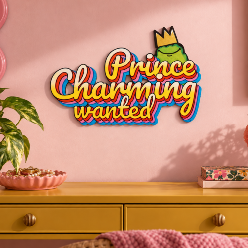 PrinceCharming Konturschild in Boutique: playful blush boutique, mustard console, 300 × 204 mm, dibond