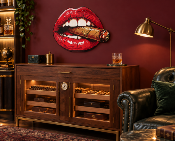 sexyMonteCristo Konturschild, 500 × 403 mm, Acryl, Zigarren-Lounge