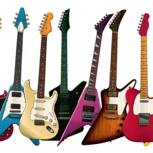 Gitarre-Siebdruck