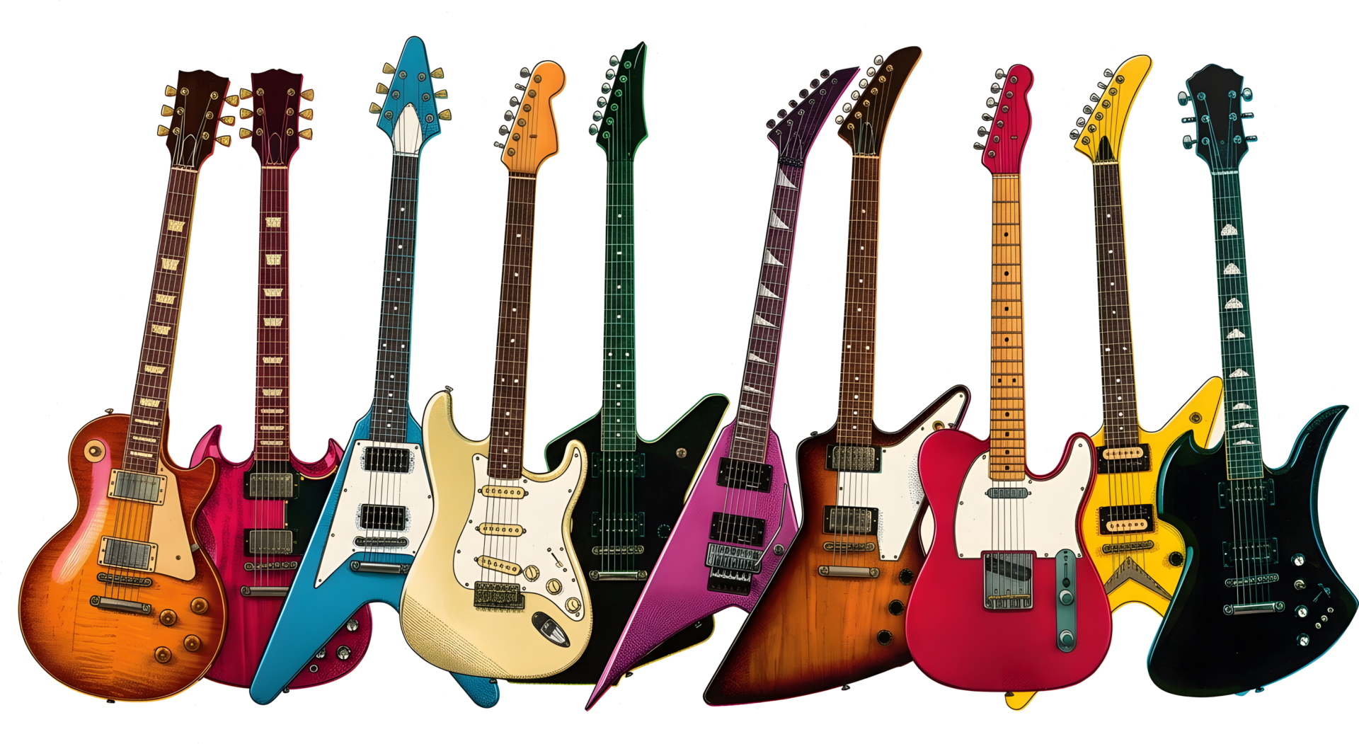 Gitarre-Siebdruck