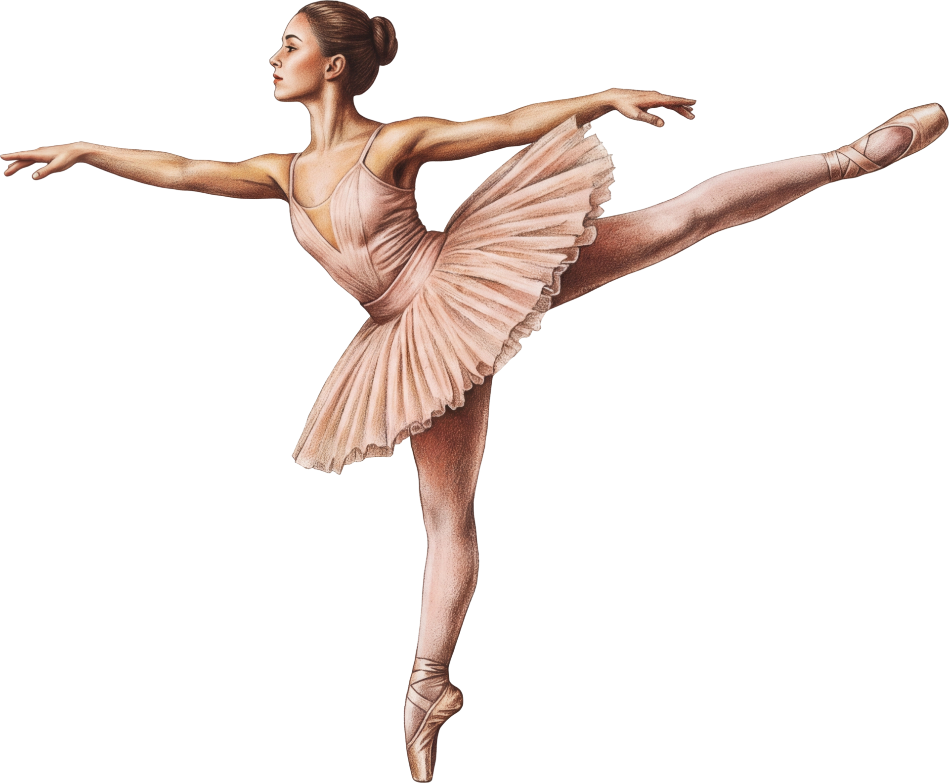 Ballerina posing