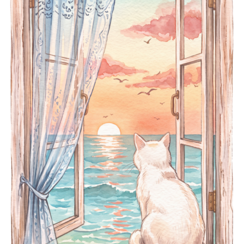 Katze im Fenster