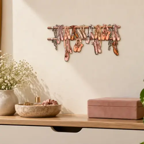 Ballettpause als Konturschild, 300 × 146 mm, Dibond, Nahaufnahme