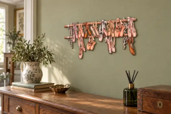 Ballettpause als Konturschild, 500 × 243 mm, Dibond, Schrägansicht von links