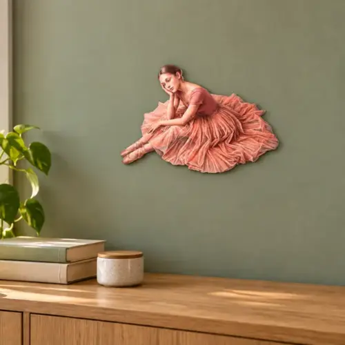 Die Pause als Konturschild, 300 × 201 mm, Dibond, Nahaufnahme
